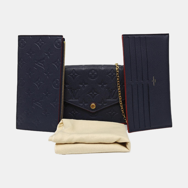 FÉLICIE Monogram Calfskin Blue