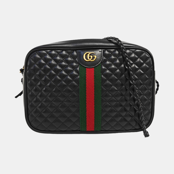 Ophidia Small Quilted Calfskin Black