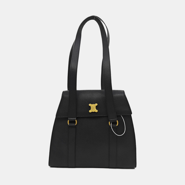 Calfskin Shoulder Bag Black