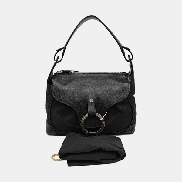 Canvas Top Handle Bag Black