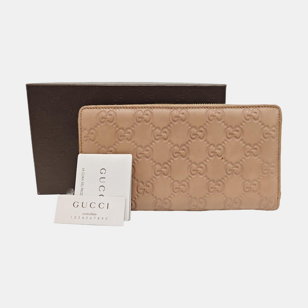 Monogram Calfskin Wallet Pink