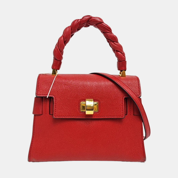 Calfskin Shoulder Bag Red