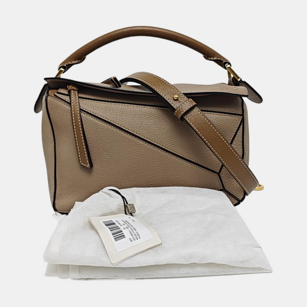 Puzzle Small Calfskin Beige