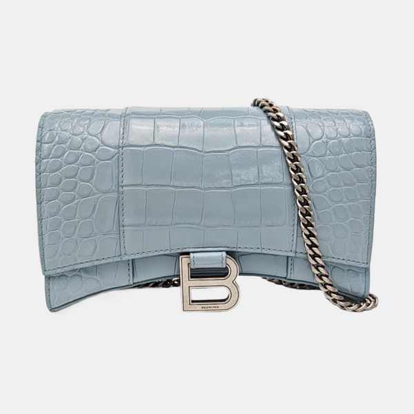 Hourglass Small Calfskin Blue