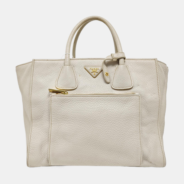 Calfskin Tote Bag White