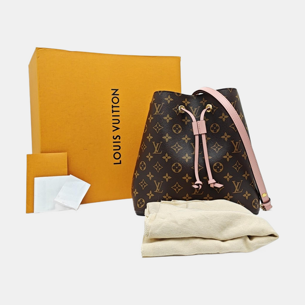 NÉONOÉ MM Monogram Coated Canvas Brown