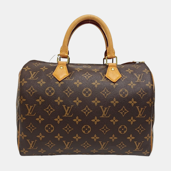 SPEEDY 30 Monogram Coated Canvas Brown