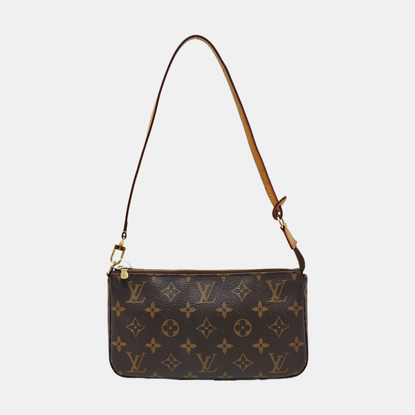 ACCESSOIRES GM Monogram Coated Canvas Brown