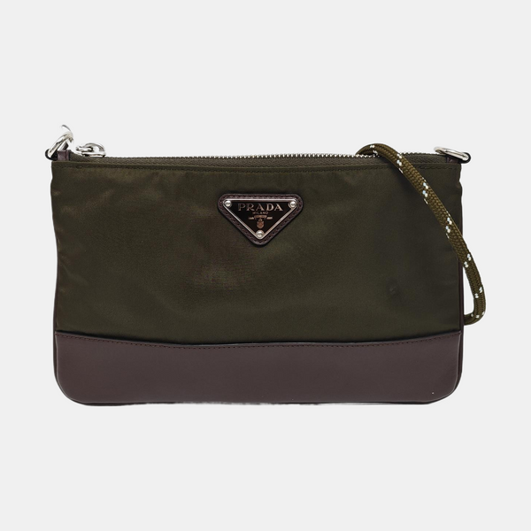 Nylon Shoulder Bag Green