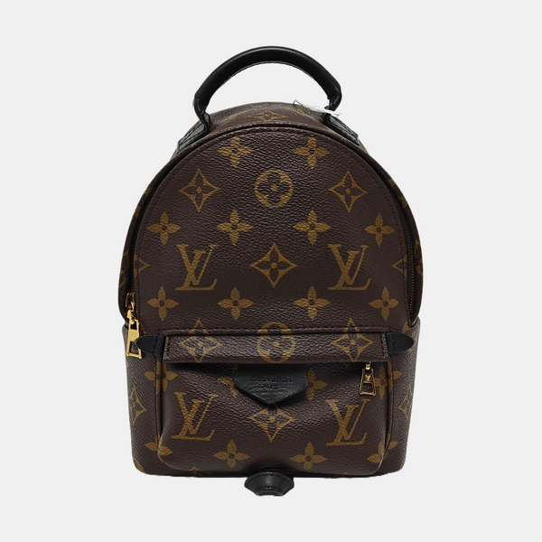 PALM SPRINGS Mini Monogram Coated Canvas Brown