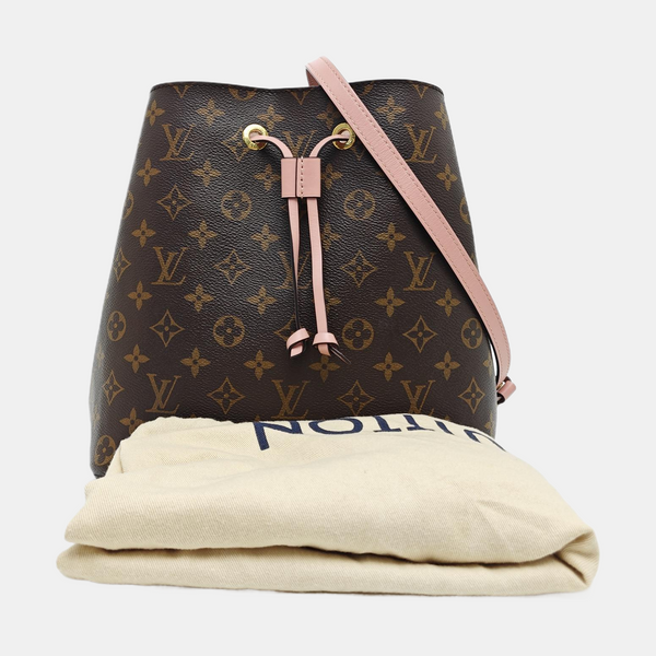 NÉONOÉ MM Monogram Coated Canvas Brown