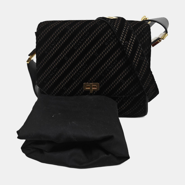 Suede Shoulder Bag Black
