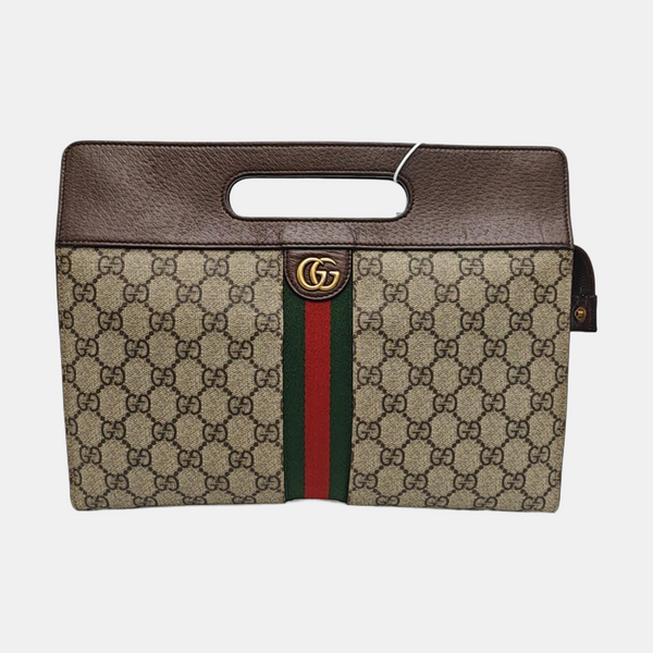 Monogram Coated Canvas Top Handle Bag Beige