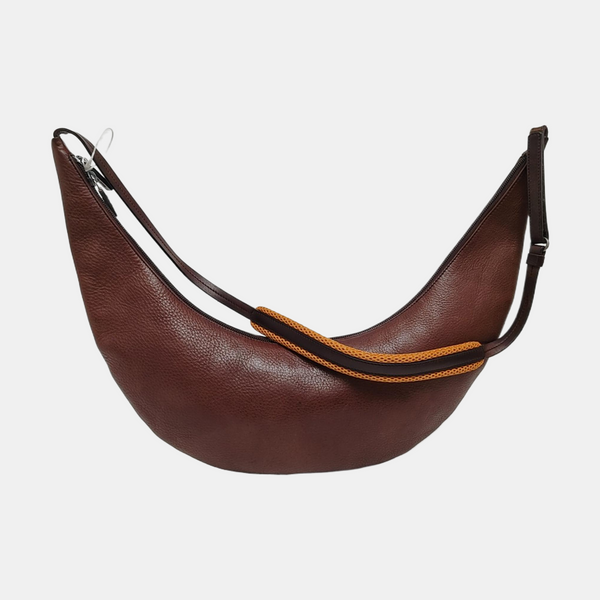 Calfskin Shoulder Bag Brown