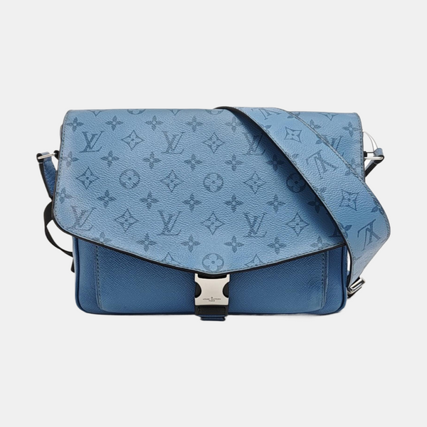 TAIGARAMA Monogram Coated Canvas Blue