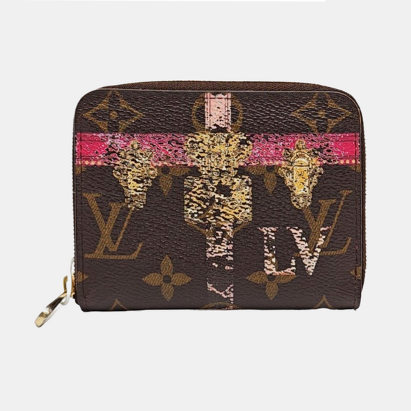 ZIPPY Monogram Coated Canvas Brown Wallet