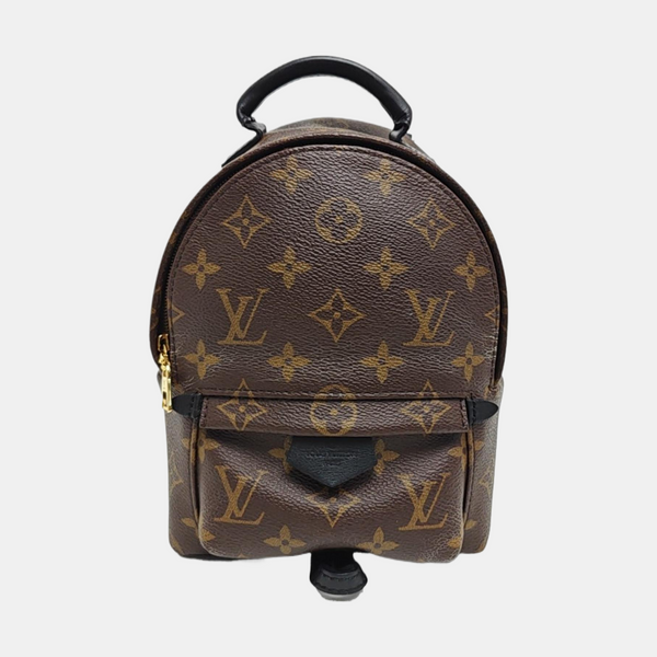 PALM SPRINGS Mini Monogram Coated Canvas Brown