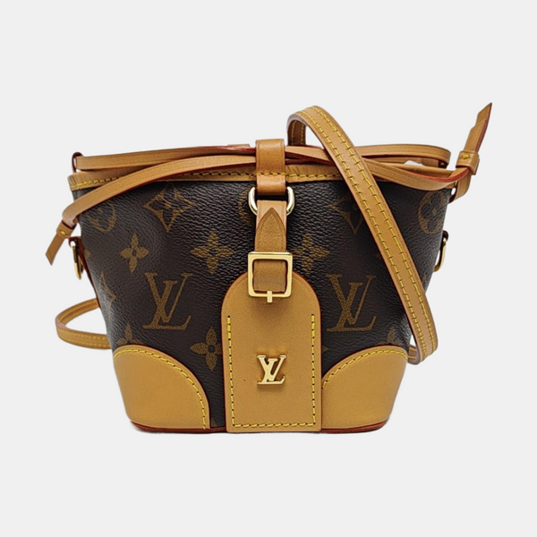 NOÉ Mini Monogram Coated Canvas Brown