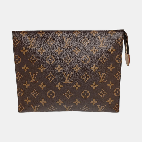 TOILET POCKET 26 Monogram Coated Canvas Brown