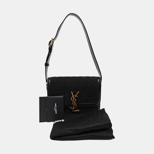 SOLFERINO Small Quilted Calfskin Black