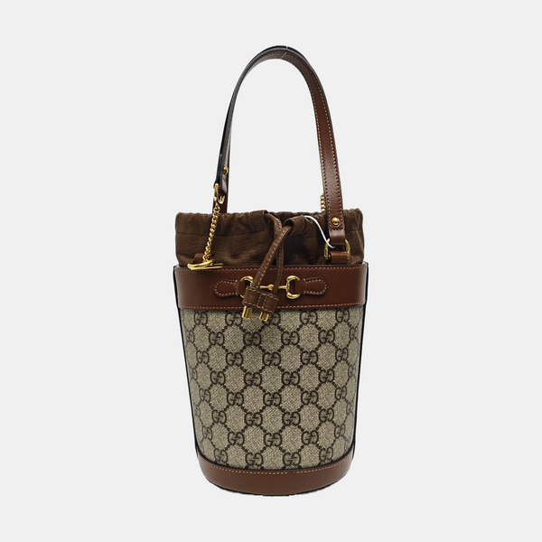 Horsebit 1955 Small Coated Canvas Beige