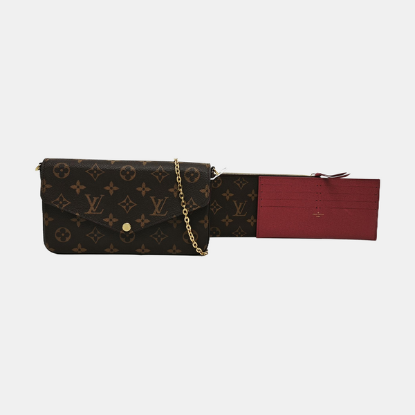 FÉLICIE Monogram Coated Canvas Brown