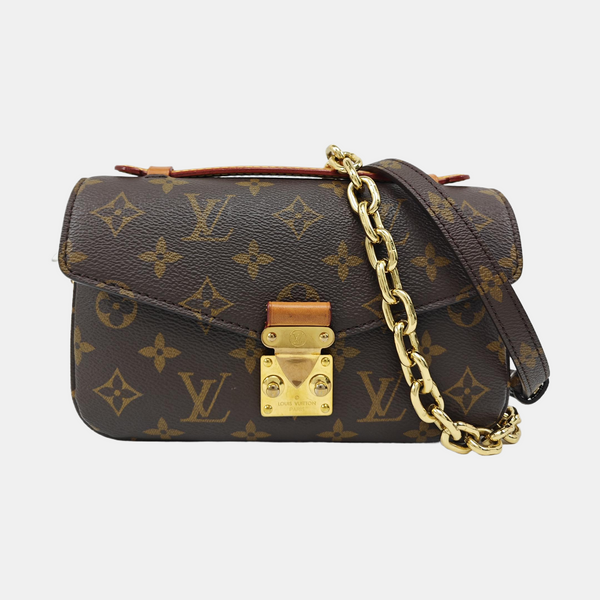 MÉTIS EAST WEST Monogram Coated Canvas Brown