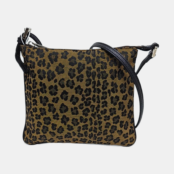 Fabric Shoulder Bag Brown