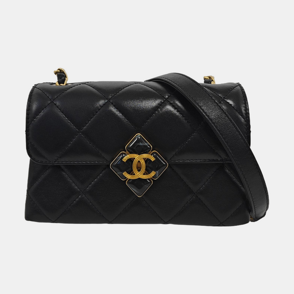 Quilted Lambskin Black
