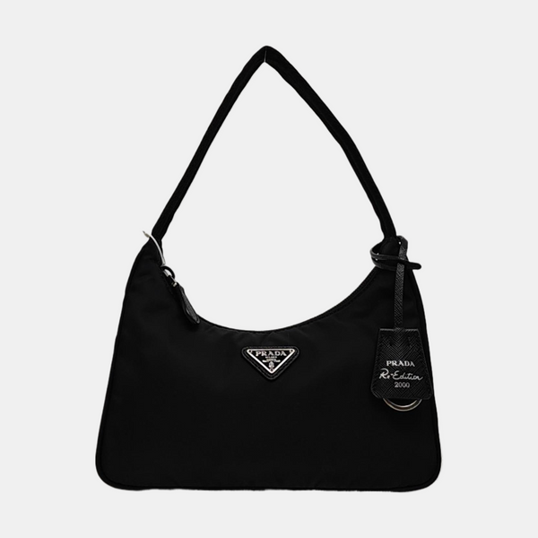 Minibolso de nailon Re-Edition2000 negro