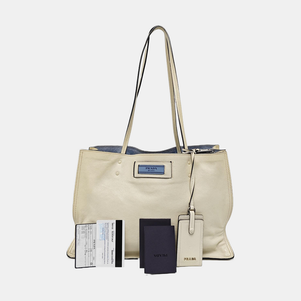 Calfskin Tote Bag White