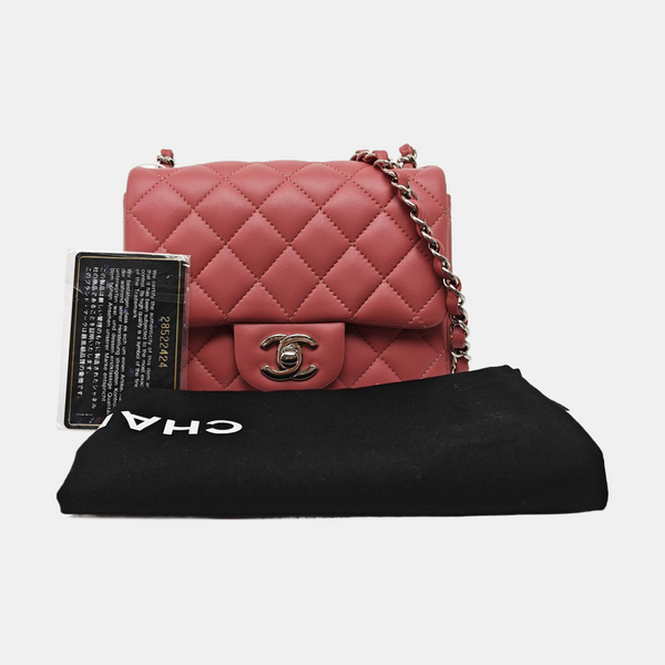 CLASSIC FLAP Mini Quilted Lambskin Pink