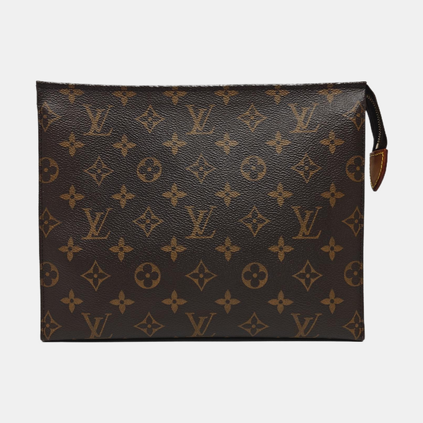 TOILET POCKET 26 Monogram Coated Canvas Brown