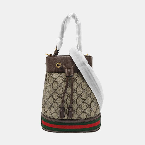 Ophidia Small Monogram Coated Canvas Beige