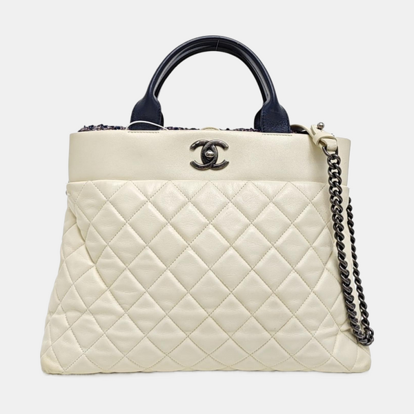 PORTOBELLO Quilted Calfskin White