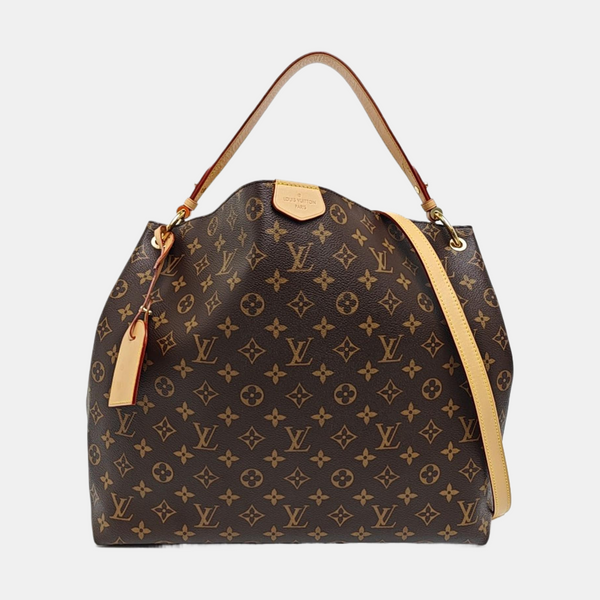 GRACEFUL MM Monogram Coated Canvas Brown