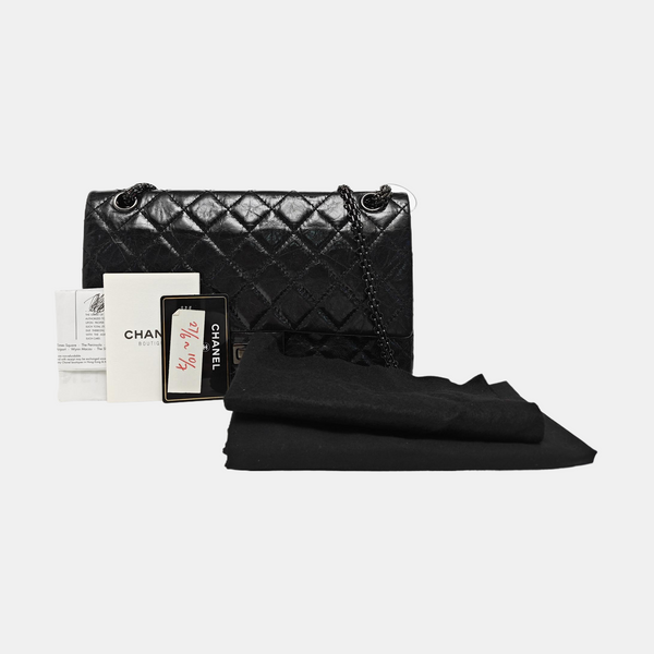 2.55 227 Quilted Calfskin Black
