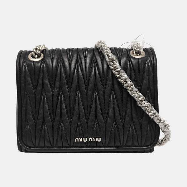 Matelassé Quilted Lambskin Black