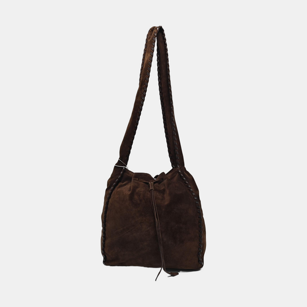 Suede Shoulder Bag Brown