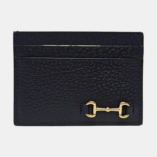 Calfskin Card Holder Blue