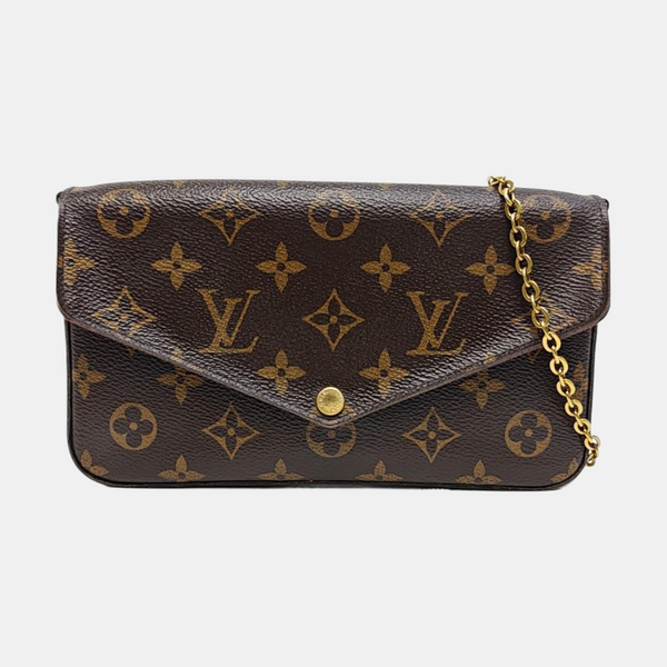 FÉLICIE Monogram Coated Canvas Brown