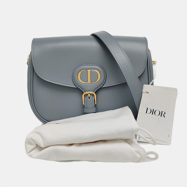Authenticated pre-owned Bobby Medium Calfskin Blue - Shoulder Bag at Looply