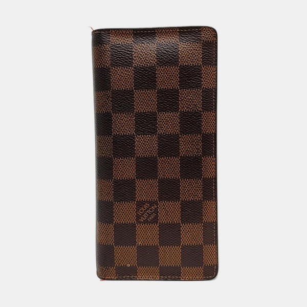 JAMES Damier Ebene Coated Canvas Brown Wallet