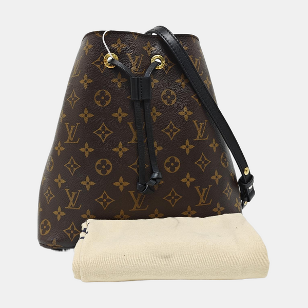 NÉONOÉ MM Monogram Coated Canvas Brown