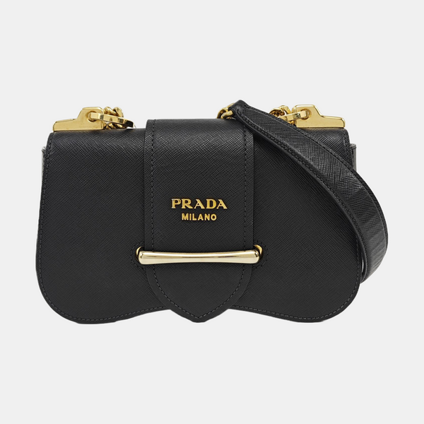 Sidonie Saffiano Calfskin Black