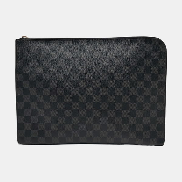 JOUR GM Damier Graphite Coated Canvas Gray
