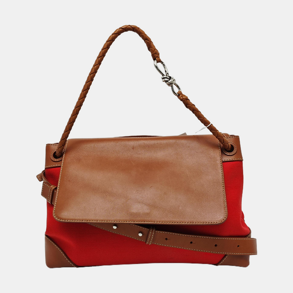 Canvas Shoulder Bag Red
