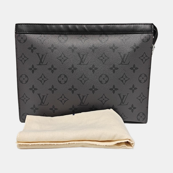 Pochette Voyag MM Monogram Coated Canvas Gray
