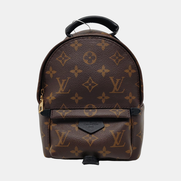 PALM SPRINGS Mini Monogram Coated Canvas Brown