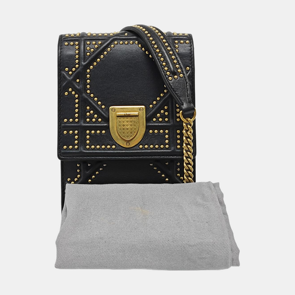 Diorama Cannage Lambskin Black